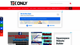 What Tekonly.com website looked like in 2020 (3 years ago)
