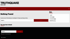 What Truthquake.com website looked like in 2020 (3 years ago)