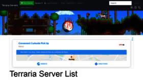 What Terraria-servers.com website looked like in 2020 (3 years ago)