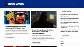 What Thecomiclovers.com website looked like in 2020 (4 years ago)