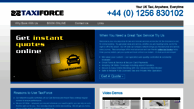 What Taxiforce.co.uk website looked like in 2020 (3 years ago)
