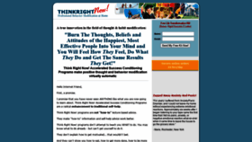 What Thinkrightnow.com website looked like in 2020 (3 years ago)