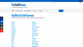 What Thegolfnexus.com website looked like in 2020 (3 years ago)