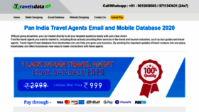 What Travelsdata.com website looked like in 2020 (3 years ago)