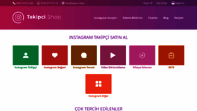 What Takipci.shop website looked like in 2020 (3 years ago)