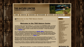 What Tgonaturecenter.org website looked like in 2020 (3 years ago)