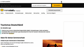 What Tourismus.meinestadt.de website looked like in 2020 (3 years ago)