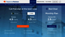 What Telephonepakistan.com website looked like in 2020 (3 years ago)