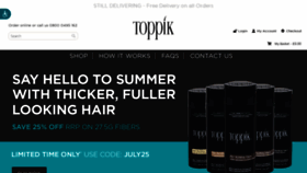 What Toppik.co.uk website looked like in 2020 (3 years ago)
