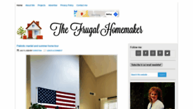 What Thefrugalhomemaker.com website looked like in 2020 (3 years ago)