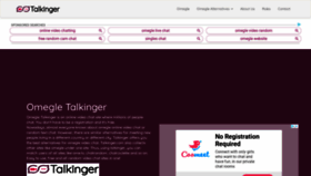 What Talkinger.com website looked like in 2020 (3 years ago)