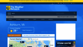 What Theweathernetwork.com website looked like in 2020 (3 years ago)