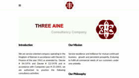 What Threeaineconsultancy.com website looked like in 2020 (3 years ago)