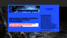 What Topocanyons.info website looked like in 2020 (3 years ago)