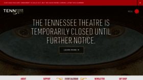What Tennesseetheatre.com website looked like in 2020 (3 years ago)