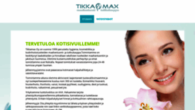What Tikkamax.fi website looked like in 2020 (3 years ago)