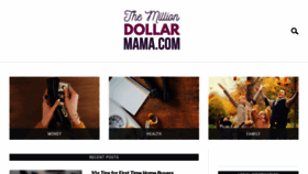 What Themilliondollarmama.com website looked like in 2020 (3 years ago)