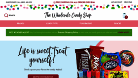 What Thewholesalecandyshop.com website looked like in 2020 (3 years ago)