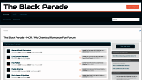 What Theblackparade.net website looked like in 2020 (3 years ago)