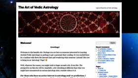 What Theartofvedicastrology.com website looked like in 2020 (3 years ago)
