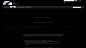 What Thepoetryforum.co.uk website looked like in 2020 (3 years ago)