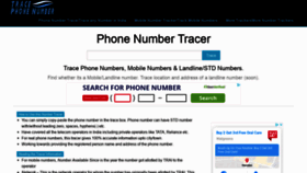 What Tracephonenumber.in website looked like in 2020 (3 years ago)