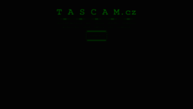 What Tascam.cz website looked like in 2020 (3 years ago)