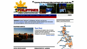 What Tourism-philippines.com website looked like in 2020 (3 years ago)