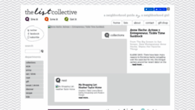 What Thelistcollective.com website looked like in 2020 (3 years ago)