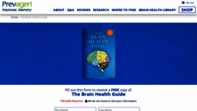 What Thebrainhealthguide.com website looked like in 2020 (3 years ago)