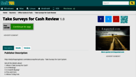 What Take-surveys-for-cash-review.soft112.com website looked like in 2020 (3 years ago)