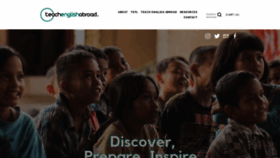 What Teachenglishabroad.co website looked like in 2020 (5 years ago)
