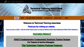 What Techtrainassoc.com website looked like in 2020 (3 years ago)