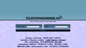 What Telefoonnummer.nu website looked like in 2020 (3 years ago)
