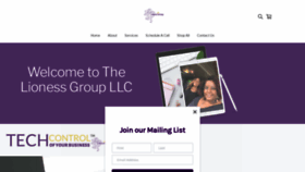 What Thelionessgroupllc.com website looked like in 2020 (3 years ago)