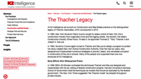 What Thacherassociates.com website looked like in 2020 (3 years ago)