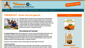 What Trennkost-24.de website looked like in 2020 (3 years ago)