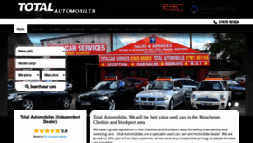 What Totalautomobiles.co.uk website looked like in 2020 (3 years ago)