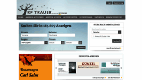 What Trauer.rp-online.de website looked like in 2020 (3 years ago)