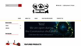 What Tractors2trimmers.com website looked like in 2020 (3 years ago)