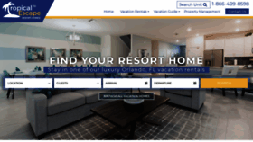 What Tropicalescapevacationhomes.com website looked like in 2020 (3 years ago)