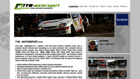 What Tym-motorsport.cz website looked like in 2020 (3 years ago)