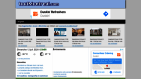 What Toutmontreal.com website looked like in 2020 (3 years ago)
