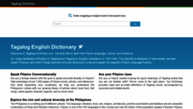 What Tagalog-dictionary.com website looked like in 2020 (3 years ago)