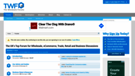 What Thewholesaleforums.co.uk website looked like in 2020 (3 years ago)