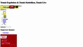 What Tennislive.at website looked like in 2020 (3 years ago)