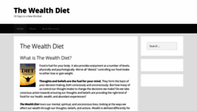 What Thewealthdiet.com website looked like in 2020 (3 years ago)