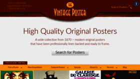 What Thevintageposter.com website looked like in 2020 (3 years ago)