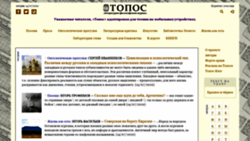 What Topos.ru website looked like in 2020 (3 years ago)