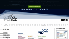 What Theater-schwerin.de website looked like in 2020 (3 years ago)